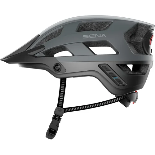 Cyklistická prilba s headsetem M1 EVO (matná sivá, veľkosť M) /SENA/ - obr. 2