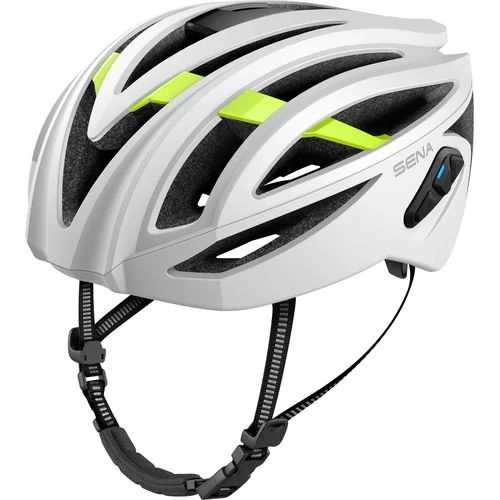 Cyklistická prilba s headsetem R2 SENA R2-MW00S (matná biela, veľkosť S)