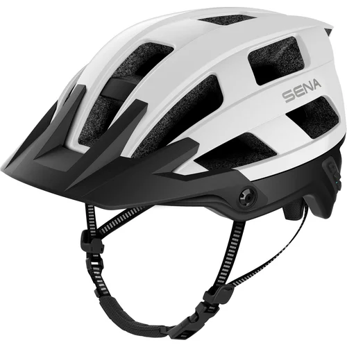 Cyklistická prilba s headsetem M1 EVO SENA M1EVO-MW00M10 (matná biela, veľkosť M)