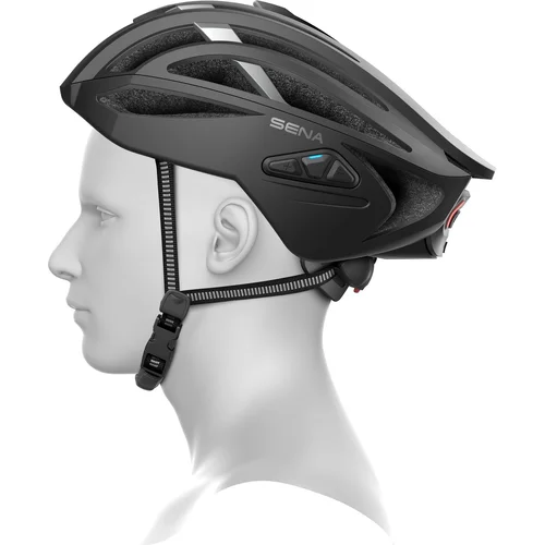 Cyklistická prilba s headsetem R2 EVO (matná čierna, veľkosť M) /SENA/ - obr. 8