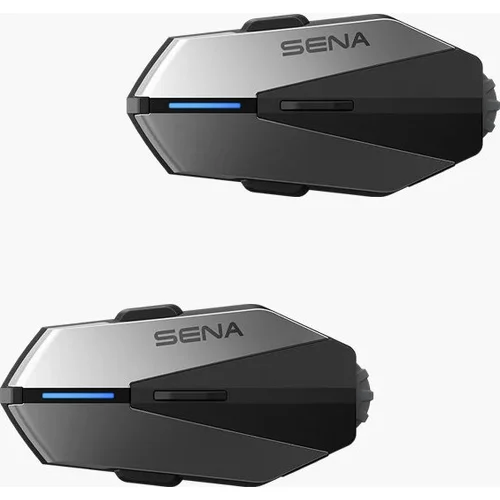 Bluetooth náhlavná súprava APEX SENA APEX-01D (dosah 1,6 km, max. 2 užívatelia), (sada 2 jednotiek)
