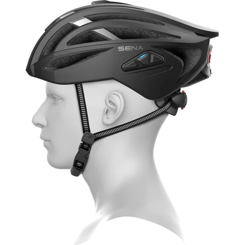 Cyklistická prilba s headsetem R2 EVO (matná čierna, veľkosť S) /SENA/ - obr. 7