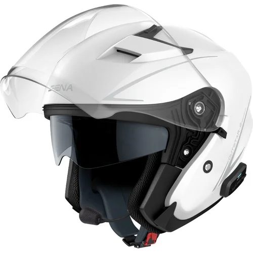 Bluetooth prilba s headsetem Outstar S SENA OUTSTARS-GW00L (lesklá biela, veľkosť L)
