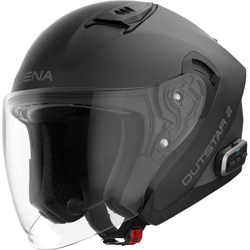 Mesh prilba s headsetem Outstar 2 SENA OUTSTAR2-MB00M6 (matná čierna, veľkosť M)