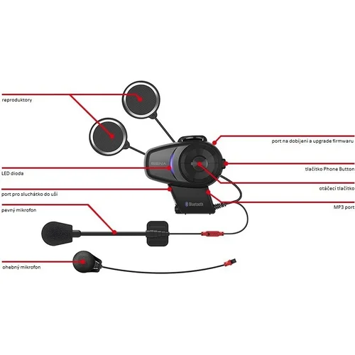 Bluetooth headset 10S (dosah 1,6 km), /SENA/ - obr. 1