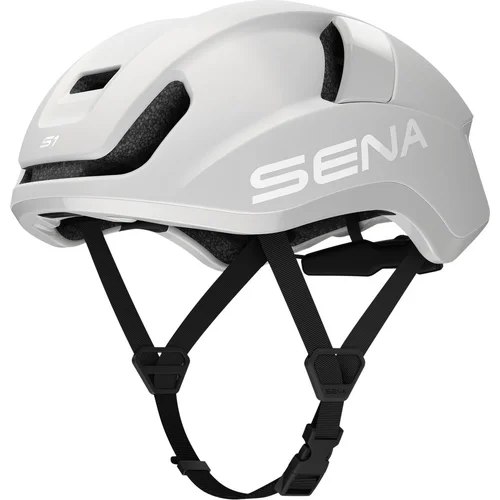 Cyklistická prilba s headsetem S1 SENA S1-MW00L (matná biela, veľkosť L)