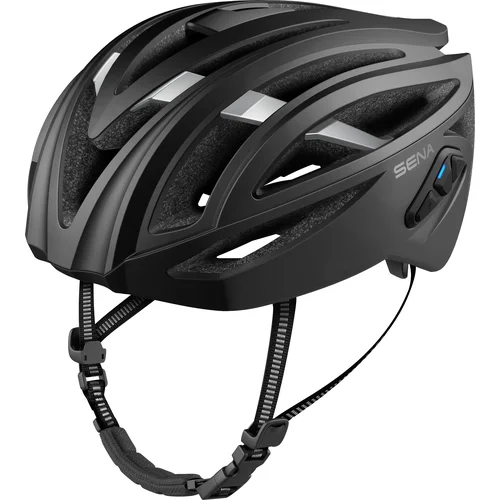 Cyklistická prilba s headsetem R2 EVO SENA R2EVO-MB00S10 (matná čierna, veľkosť S)