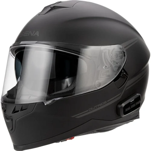 Mesh prilba s headsetem Outride SENA OUTRIDE-MB00S (matná čierna, veľkosť S)