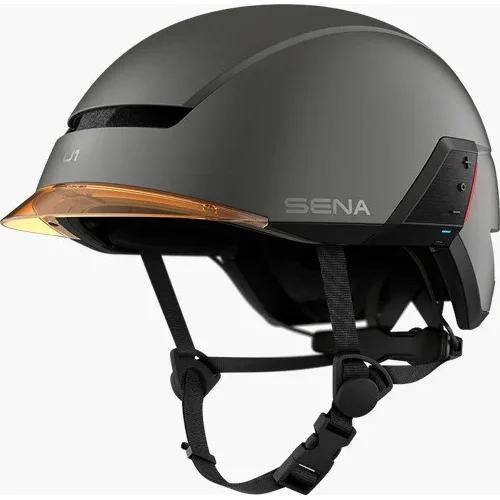 Cyklistická prilba s headsetem U1 SENA U1-DG00L (tmavosivá, veľkosť L)