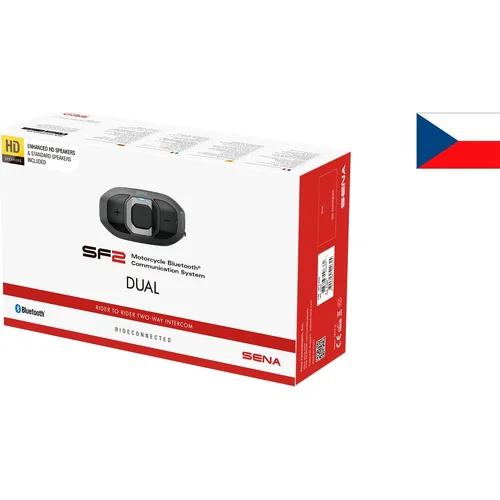 Bluetooth náhlavná súprava SF2 SENA SF2-03D (dosah 0,8 km), (sada 2 jednotiek)