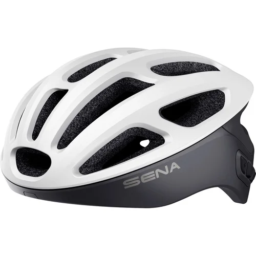 Cyklistická prilba s headsetem R1 SENA R1-MW00L01 (matná biela, veľkosť L)