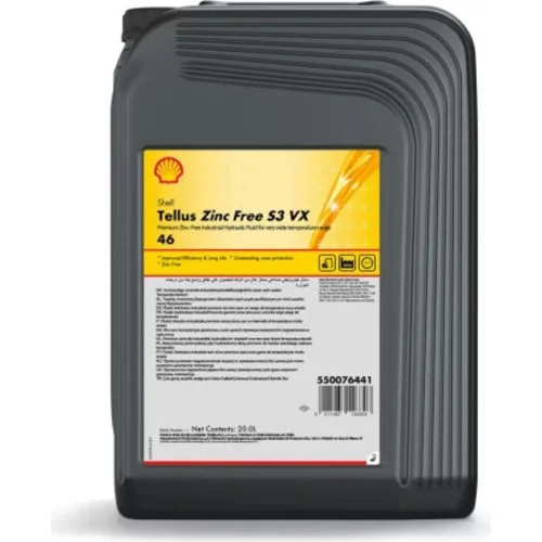 Shell Tellus Zinc Free S3 VX 46 1 1000L