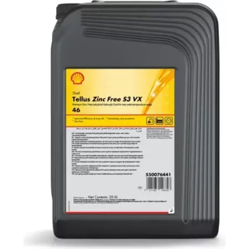Shell Tellus Zinc Free S3 VX 46 1 20L