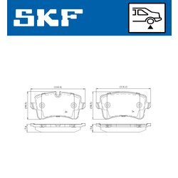 Sada brzdových platničiek kotúčovej brzdy SKF VKBP 90112 E - obr. 6