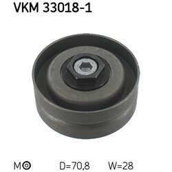 Vratná/vodiaca kladka rebrovaného klinového remeňa SKF VKM 33018-1 - obr. 1