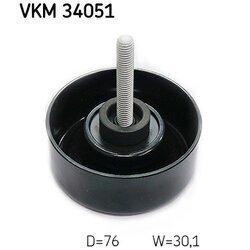 Vratná/vodiaca kladka rebrovaného klinového remeňa SKF VKM 34051 - obr. 1