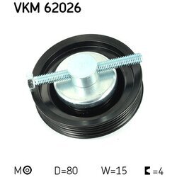 Napínacia kladka rebrovaného klinového remeňa SKF VKM 62026 - obr. 1