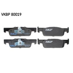 Sada brzdových platničiek kotúčovej brzdy SKF VKBP 80019