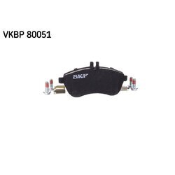 Sada brzdových platničiek kotúčovej brzdy SKF VKBP 80051 - obr. 2