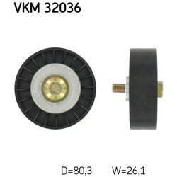 Vratná/vodiaca kladka rebrovaného klinového remeňa SKF VKM 32036