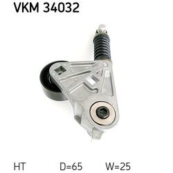 Napínacia kladka rebrovaného klinového remeňa SKF VKM 34032 - obr. 1