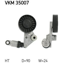 Napínacia kladka rebrovaného klinového remeňa SKF VKM 35007