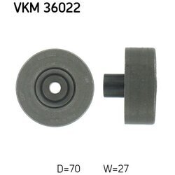 Vratná/vodiaca kladka rebrovaného klinového remeňa SKF VKM 36022
