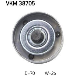 Vratná/vodiaca kladka rebrovaného klinového remeňa SKF VKM 38705 - obr. 1