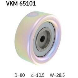 Vratná/vodiaca kladka rebrovaného klinového remeňa SKF VKM 65101
