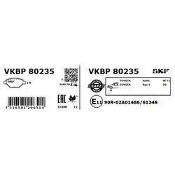 Sada brzdových platničiek kotúčovej brzdy SKF VKBP 80235 - obr. 5