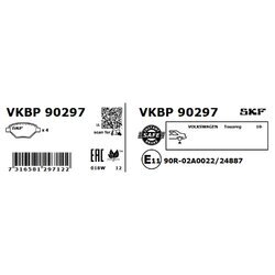 Sada brzdových platničiek kotúčovej brzdy SKF VKBP 90297 - obr. 1