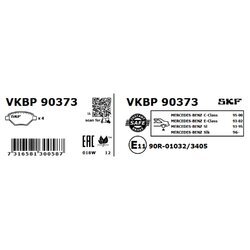 Sada brzdových platničiek kotúčovej brzdy SKF VKBP 90373 - obr. 5