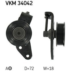 Napínacia kladka rebrovaného klinového remeňa SKF VKM 34042
