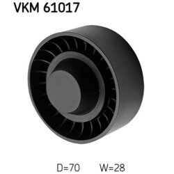 Vratná/vodiaca kladka rebrovaného klinového remeňa SKF VKM 61017 - obr. 1