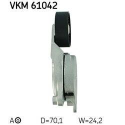 Napínacia kladka rebrovaného klinového remeňa SKF VKM 61042 - obr. 2