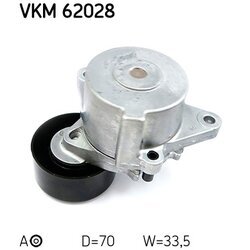 Napínacia kladka rebrovaného klinového remeňa SKF VKM 62028 - obr. 1