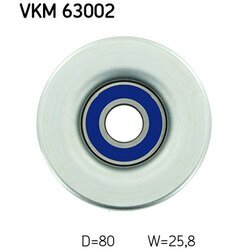 Vratná/vodiaca kladka rebrovaného klinového remeňa SKF VKM 63002 - obr. 1