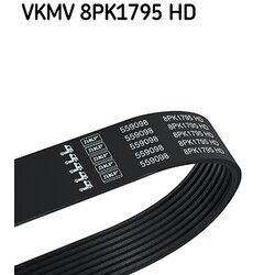 Ozubený klinový remeň SKF VKMV 8PK1795 HD
