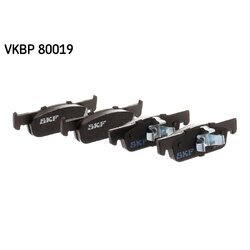 Sada brzdových platničiek kotúčovej brzdy SKF VKBP 80019 - obr. 1