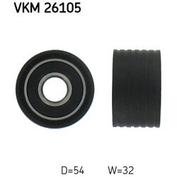Obehová/vodiaca kladka ozubeného remeňa SKF VKM 26105