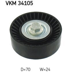 Vratná/vodiaca kladka rebrovaného klinového remeňa SKF VKM 34105