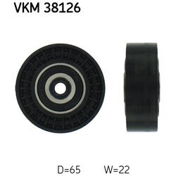 Vratná/vodiaca kladka rebrovaného klinového remeňa SKF VKM 38126