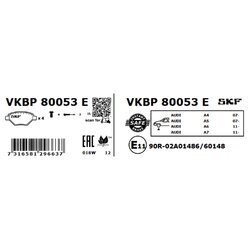 Sada brzdových platničiek kotúčovej brzdy SKF VKBP 80053 E - obr. 3