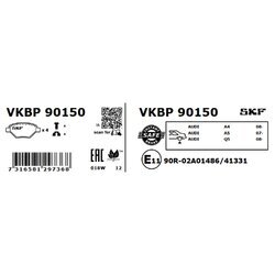 Sada brzdových platničiek kotúčovej brzdy SKF VKBP 90150 - obr. 1