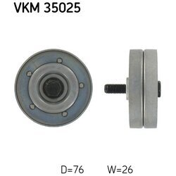 Vratná/vodiaca kladka rebrovaného klinového remeňa SKF VKM 35025