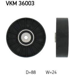 Vratná/vodiaca kladka rebrovaného klinového remeňa SKF VKM 36003