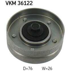 Vratná/vodiaca kladka rebrovaného klinového remeňa SKF VKM 36122