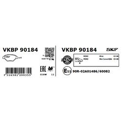 Sada brzdových platničiek kotúčovej brzdy SKF VKBP 90184 - obr. 5