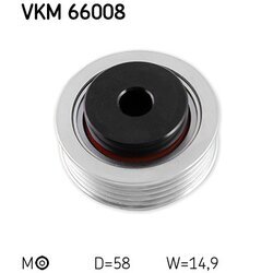 Napínacia kladka rebrovaného klinového remeňa SKF VKM 66008 - obr. 1