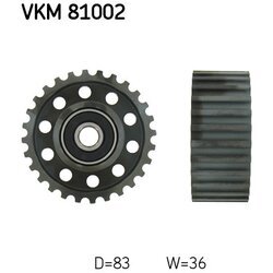 Obehová/vodiaca kladka ozubeného remeňa SKF VKM 81002